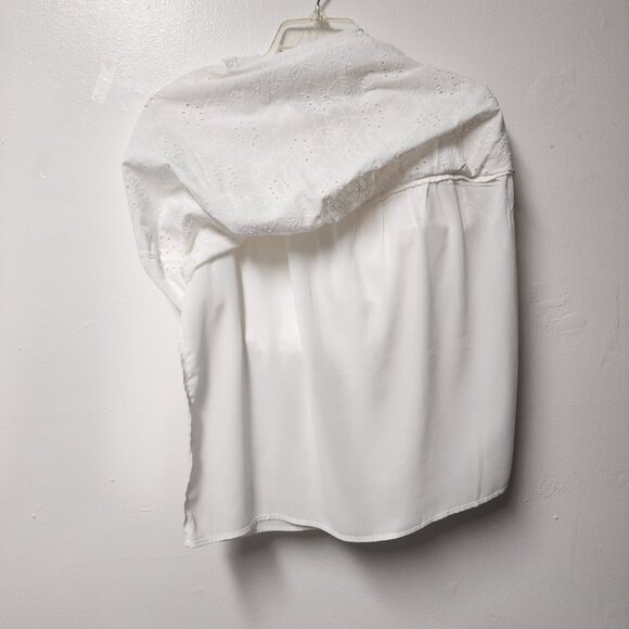 Nurture by westbound white eyelet sleeveless top cotton Large NWT - Picture 7 of 8